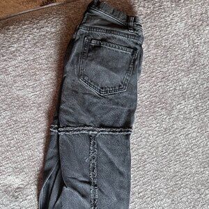 Pacsun size 23 High Rise bootcut black distressed jeans